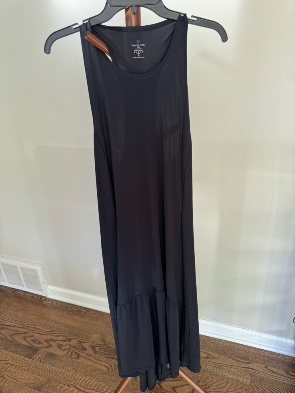 NWOT Sweaty Betty Black Sleeveless Maxi Dress
